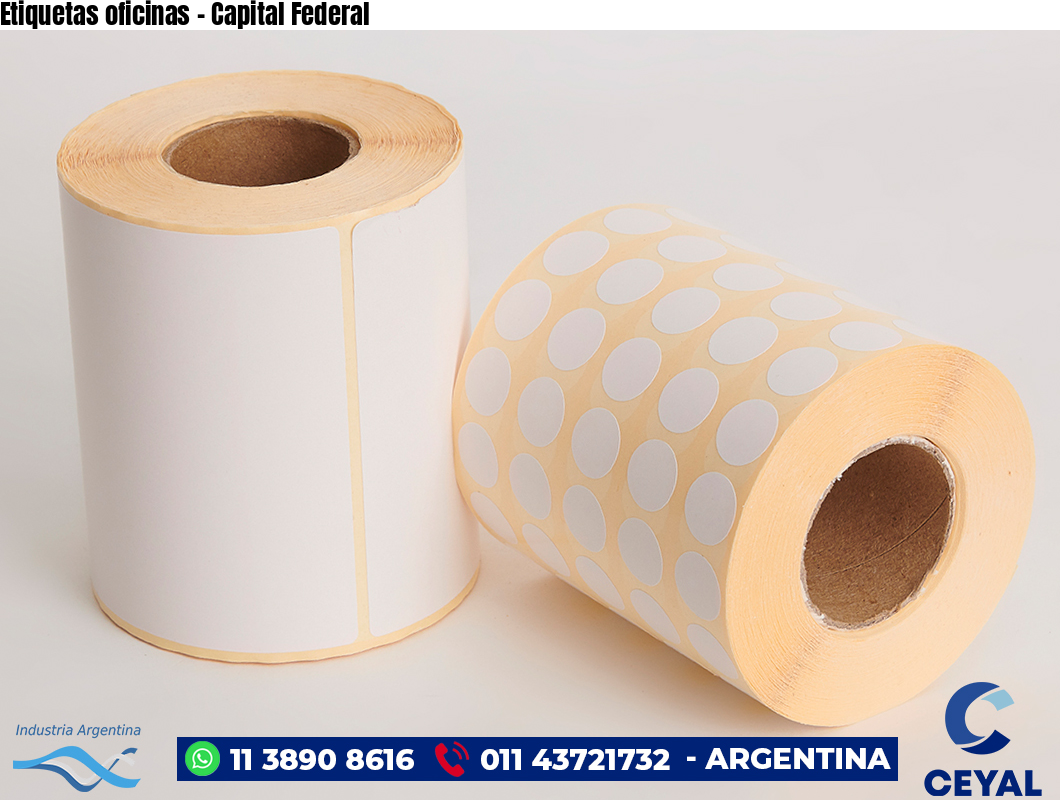 Etiquetas oficinas - Capital Federal