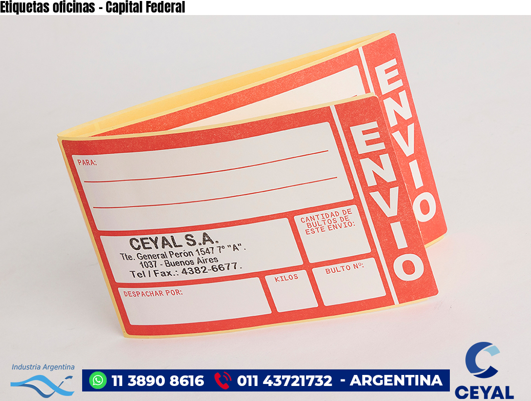 Etiquetas oficinas – Capital Federal