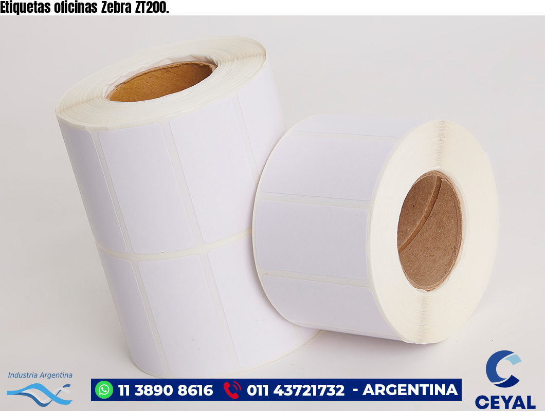 Etiquetas oficinas Zebra ZT200.