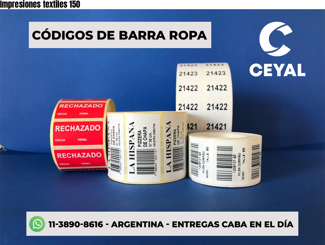 Impresiones textiles 150