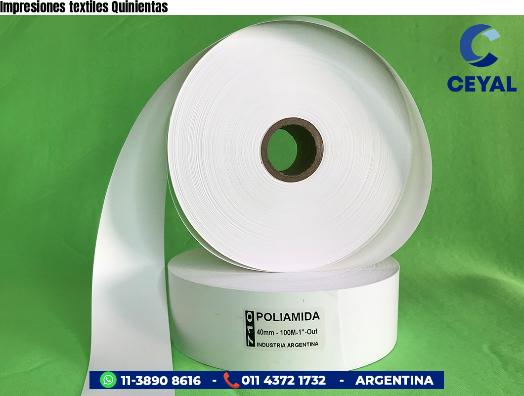 Impresiones textiles Quinientas