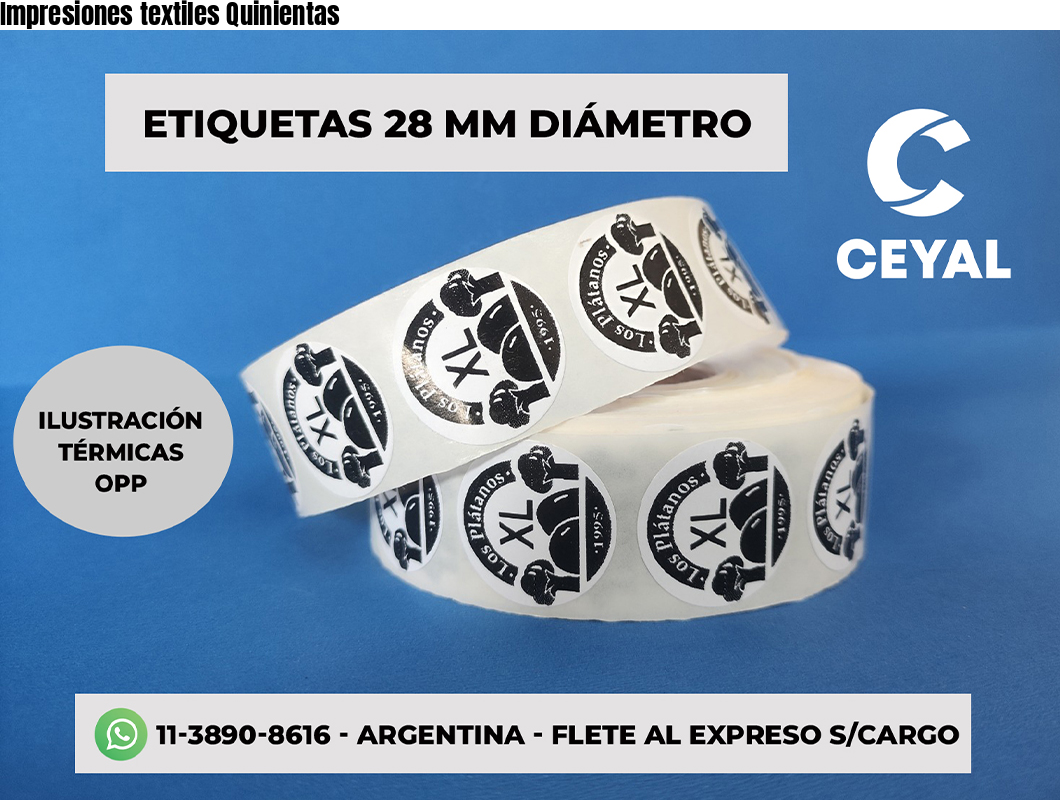 Impresiones textiles Quinientas