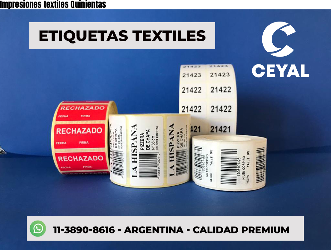 Impresiones textiles Quinientas