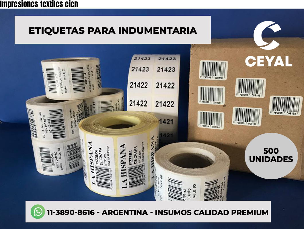 Impresiones textiles cien