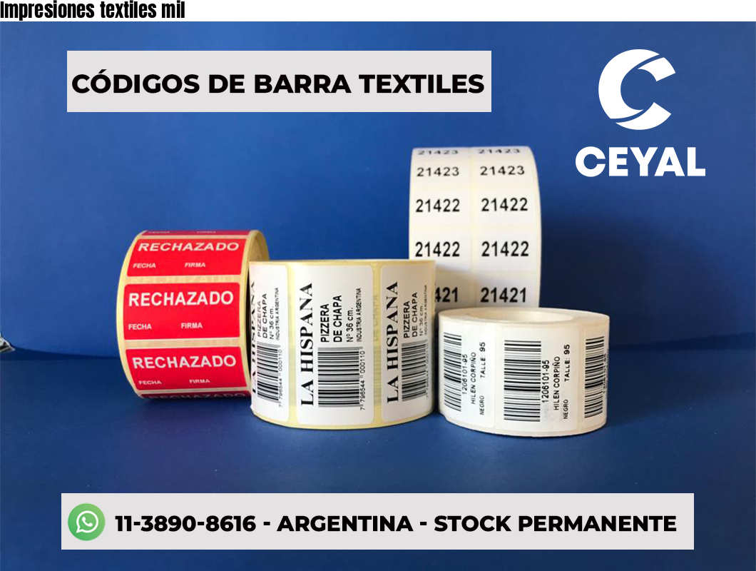 Impresiones textiles mil