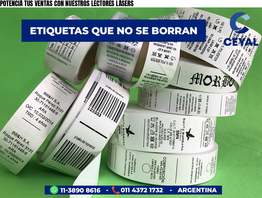 POTENCIÁ TUS VENTAS CON NUESTROS LECTORES LÁSERS