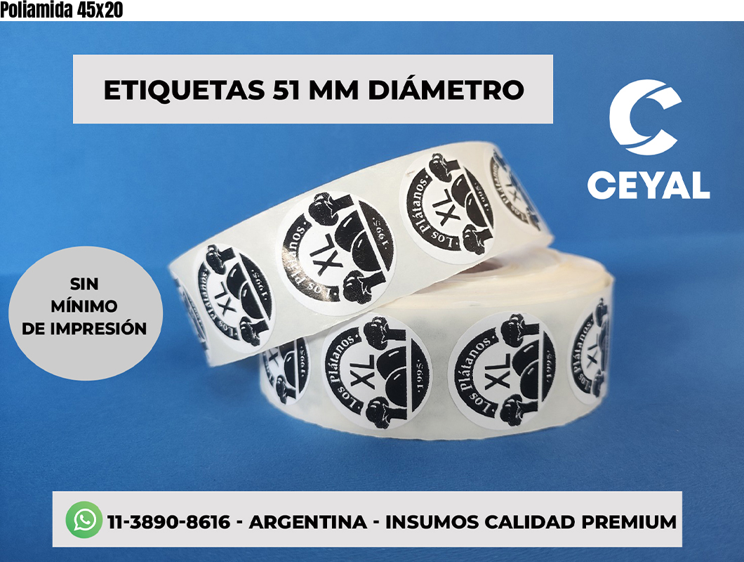 Poliamida 45x20