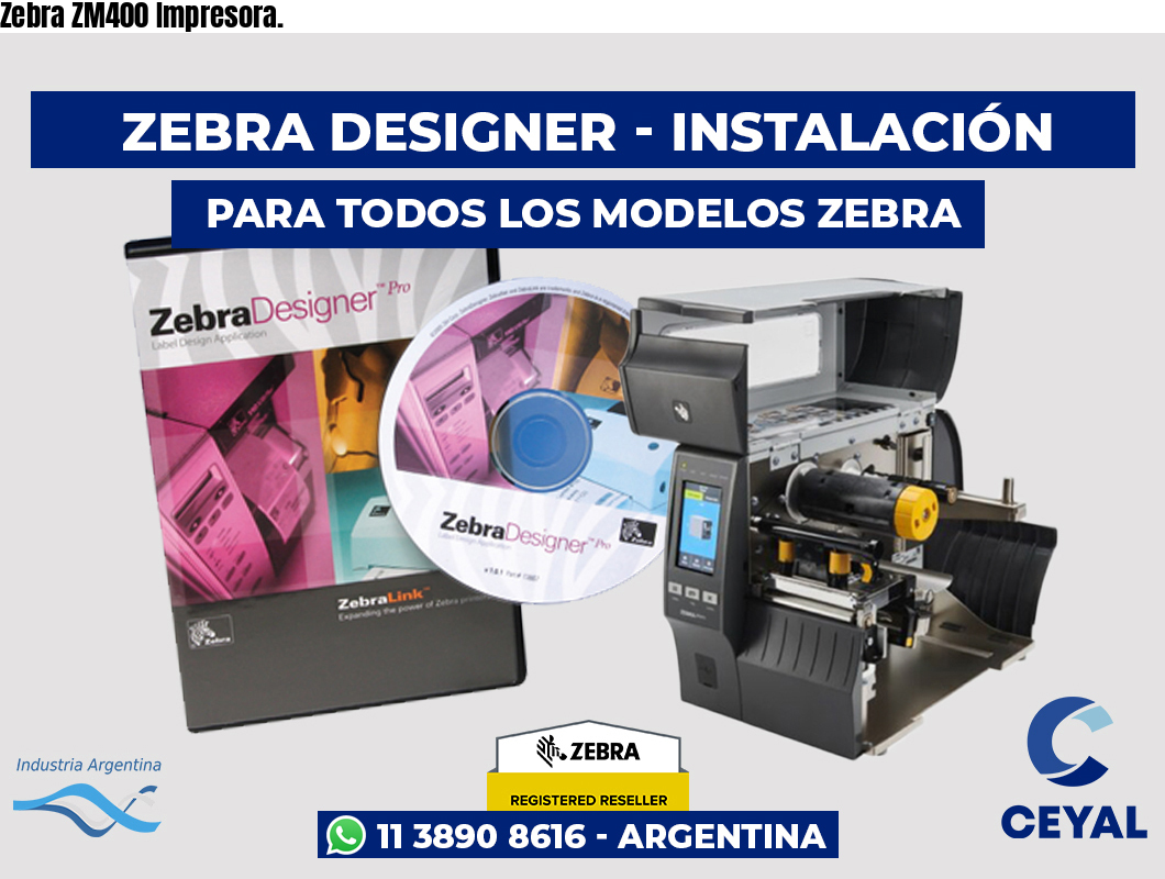Zebra ZM400 Impresora.