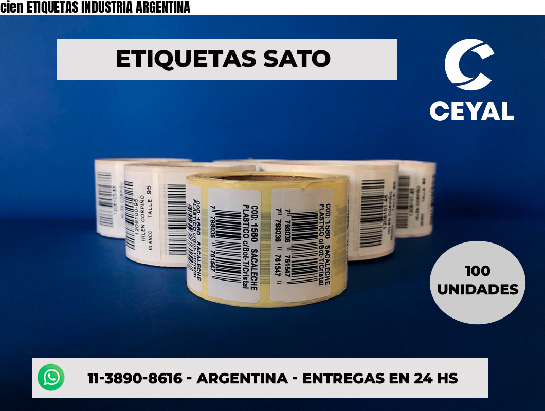 cien ETIQUETAS INDUSTRIA ARGENTINA