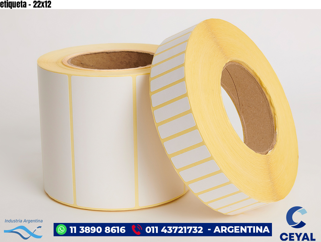 etiqueta - 22x12