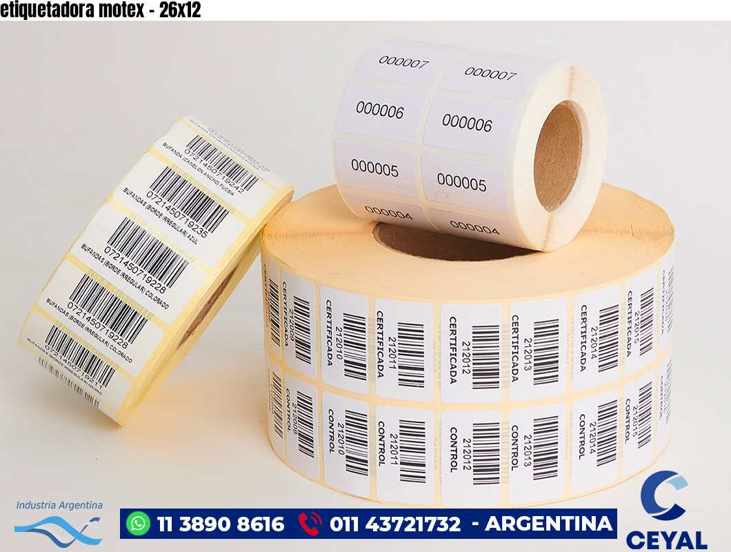 etiquetadora motex - 26x12