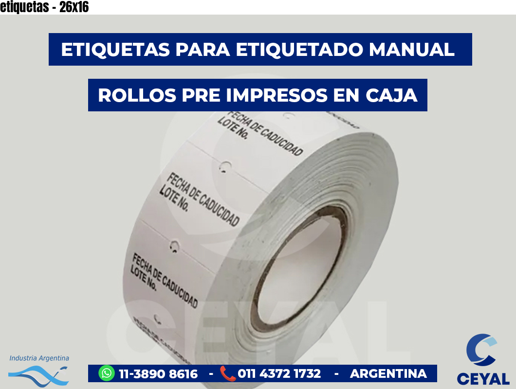 etiquetas - 26x16