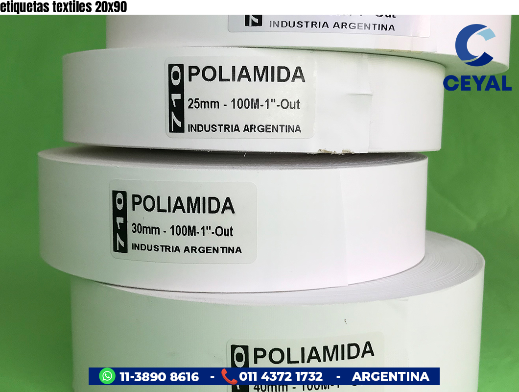 etiquetas textiles 20x90