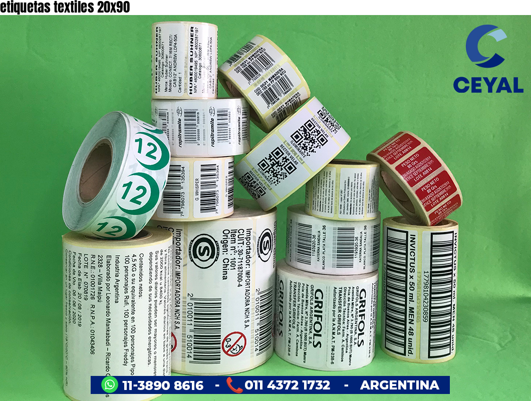 etiquetas textiles 20x90