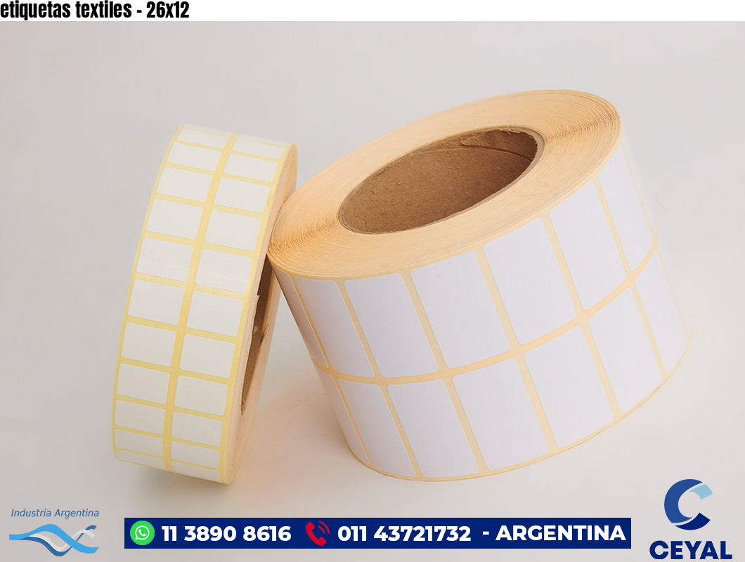 etiquetas textiles - 26x12