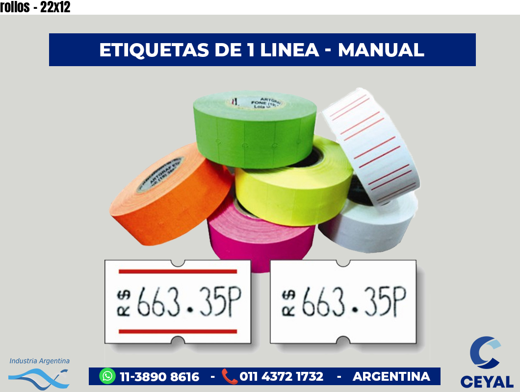 rollos - 22x12