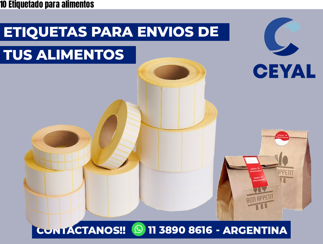10 Etiquetado para alimentos