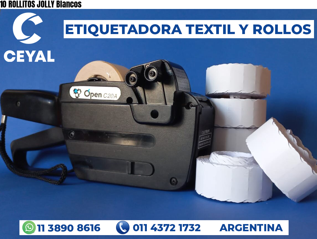 10 ROLLITOS JOLLY Blancos