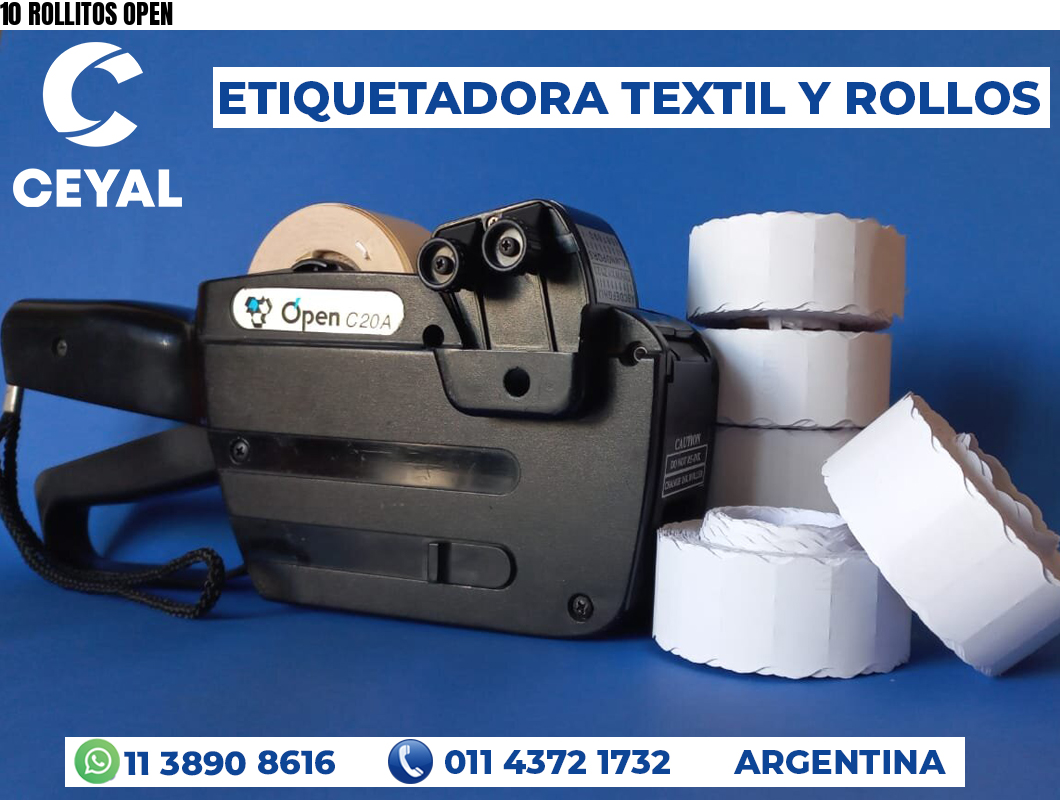 10 ROLLITOS OPEN