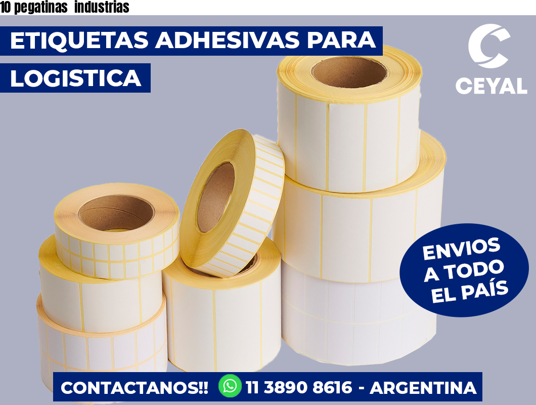10 pegatinas  industrias
