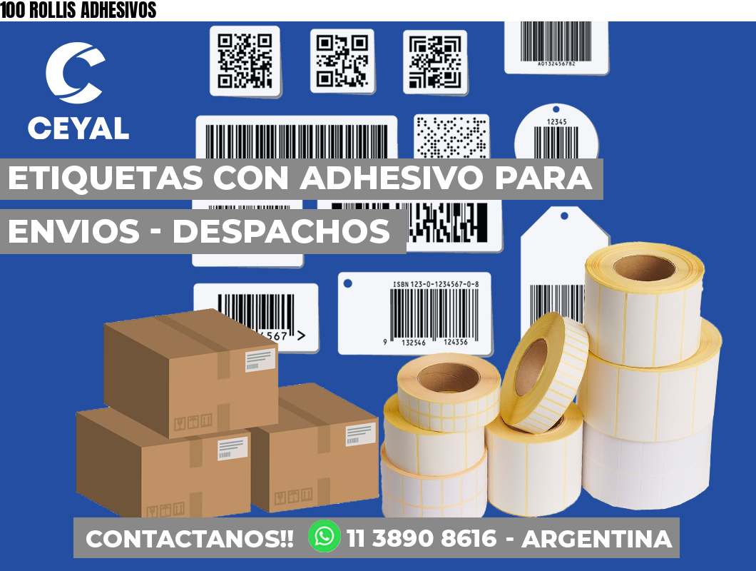 100 ROLLIS ADHESIVOS