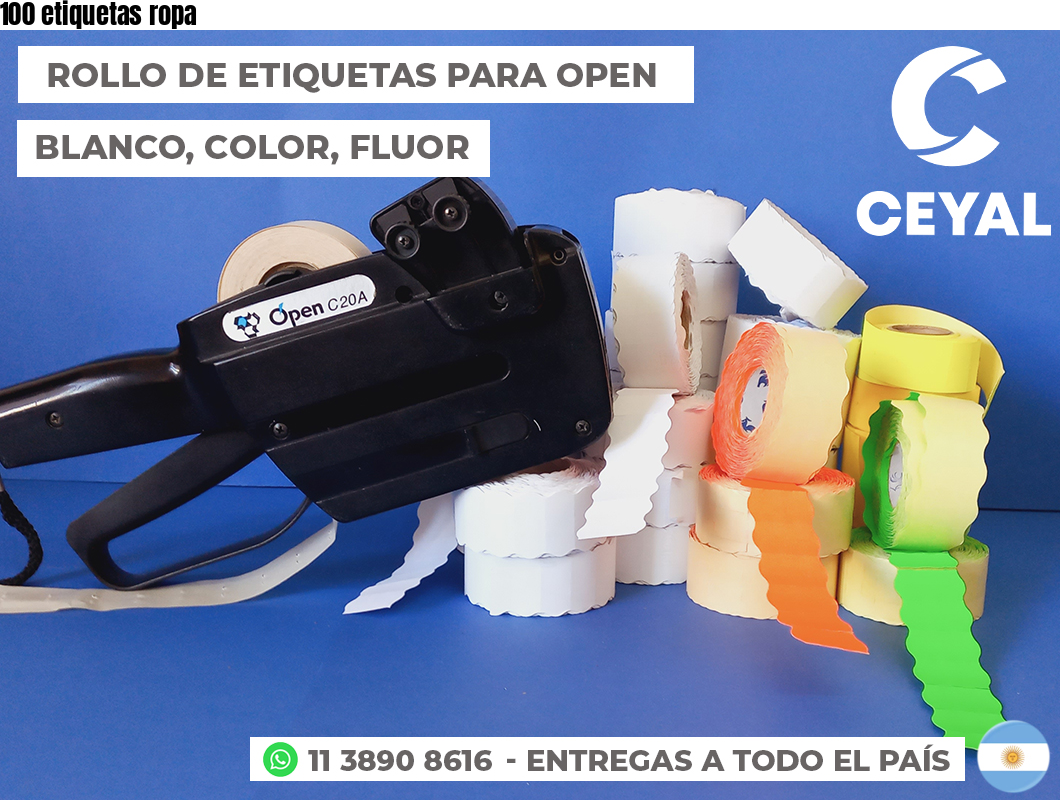 100 etiquetas ropa
