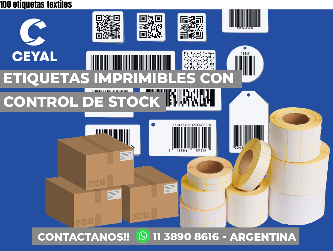 100 etiquetas textiles