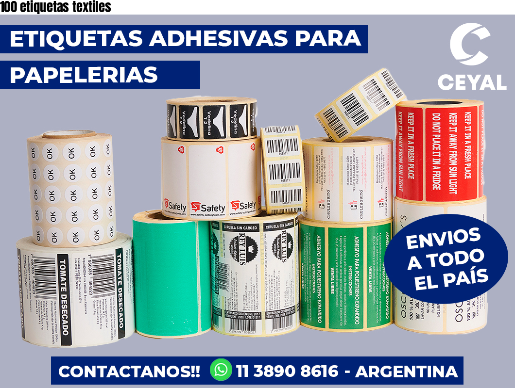 100 etiquetas textiles