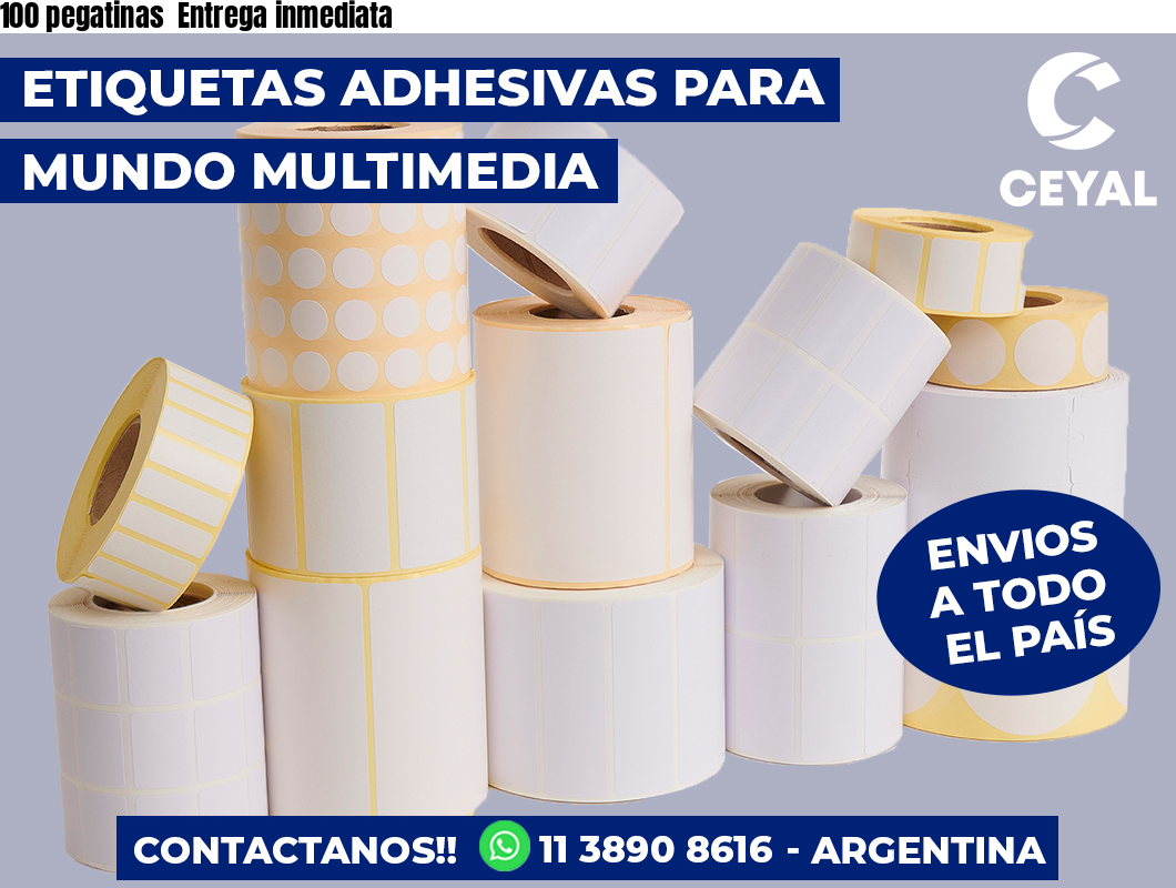 100 pegatinas  Entrega inmediata