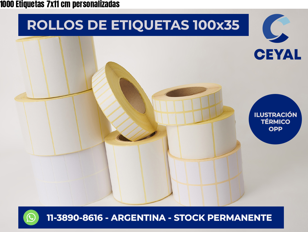 1000 Etiquetas 7×11 cm personalizadas