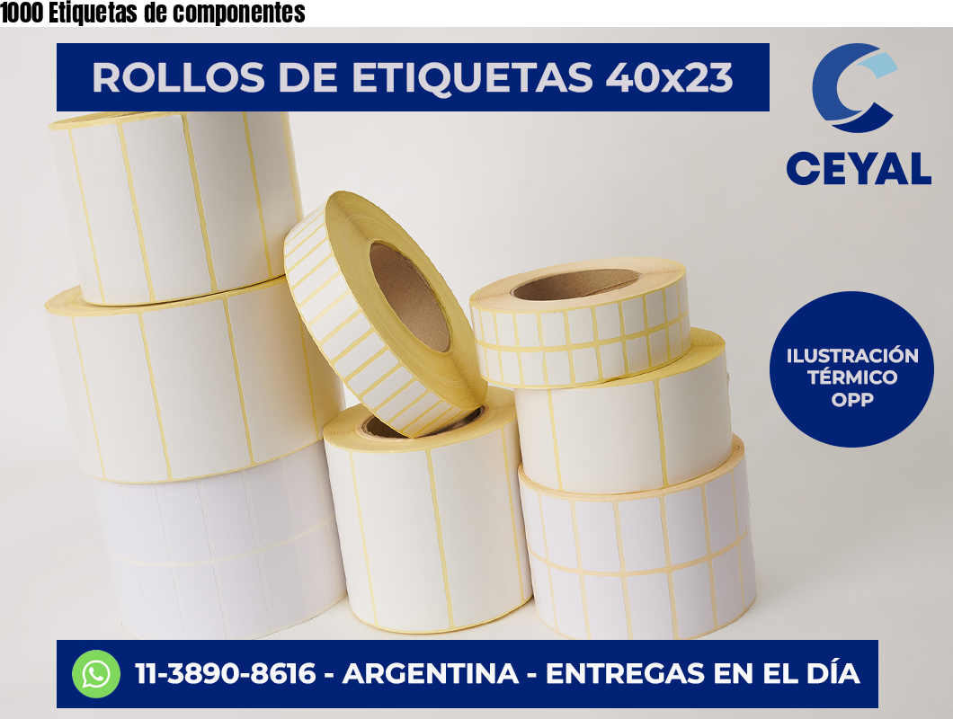 1000 Etiquetas de componentes