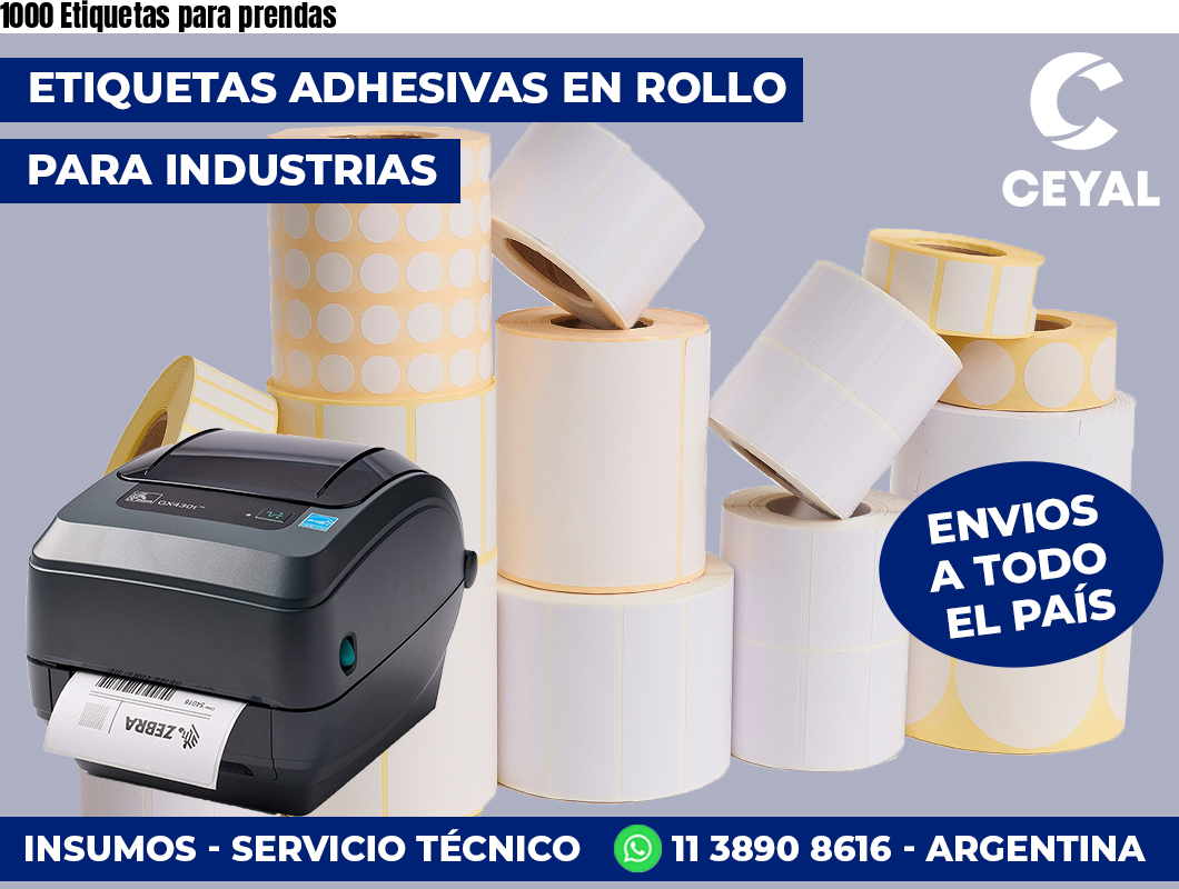 1000 Etiquetas para prendas