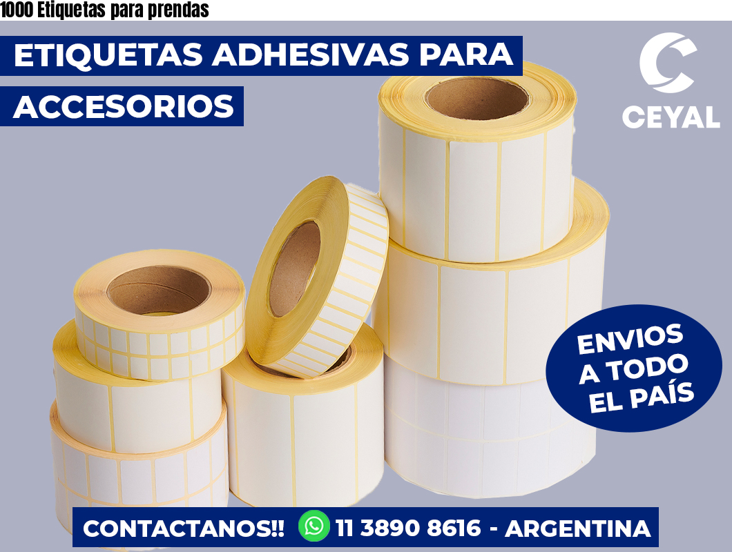1000 Etiquetas para prendas