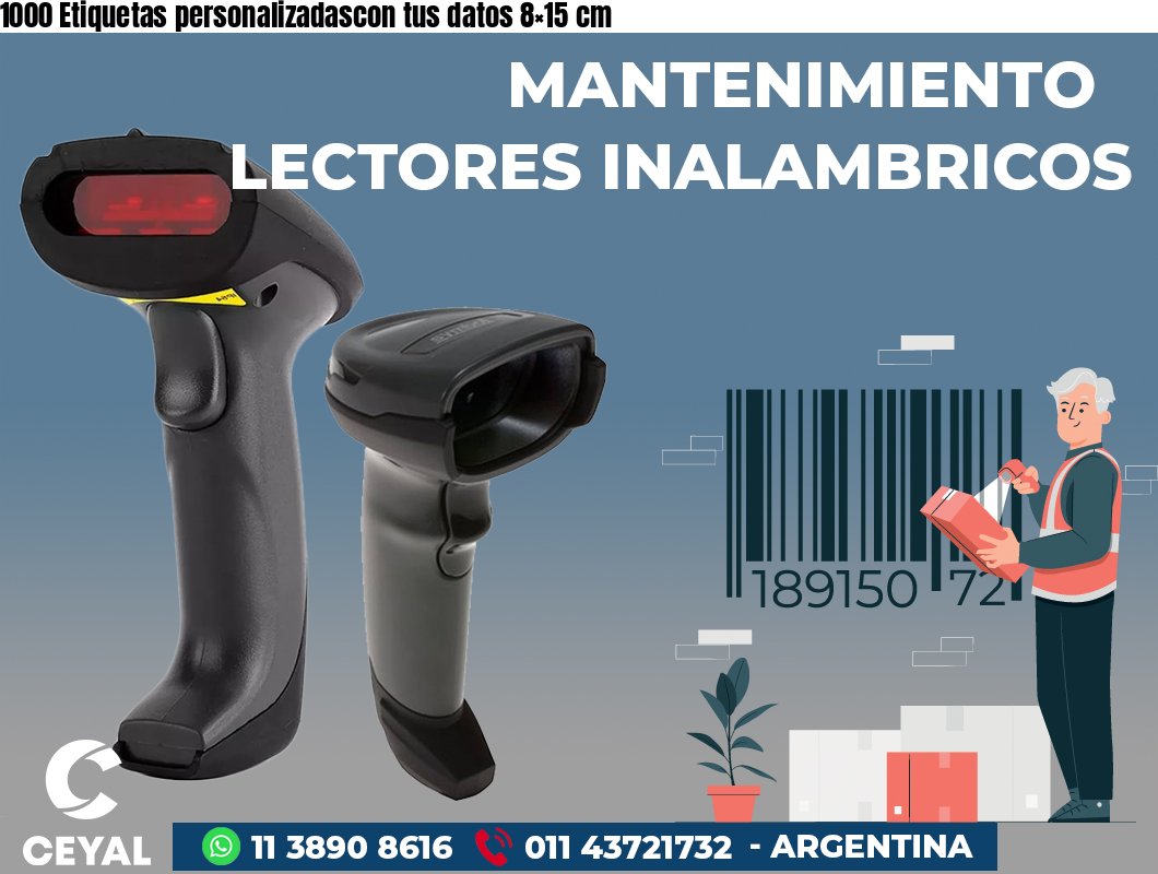 1000 Etiquetas personalizadascon tus datos 8×15 cm