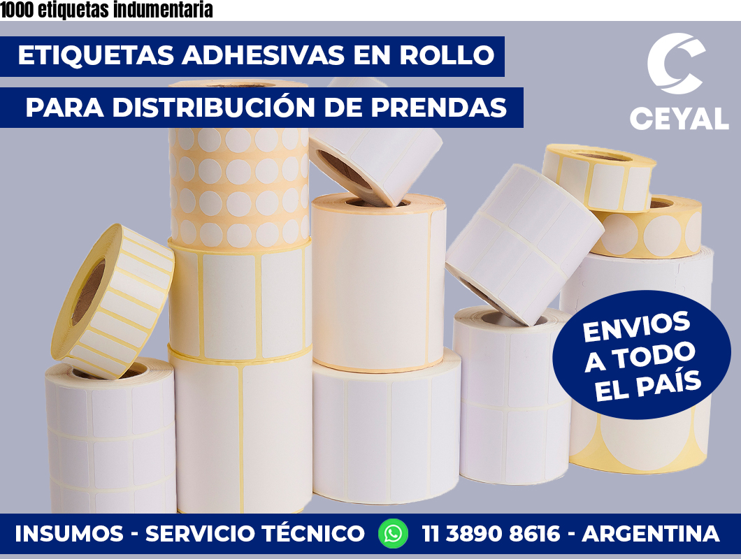 1000 etiquetas indumentaria