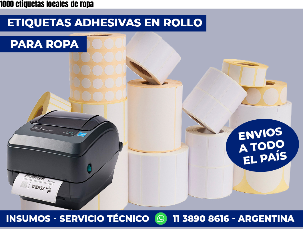 1000 etiquetas locales de ropa