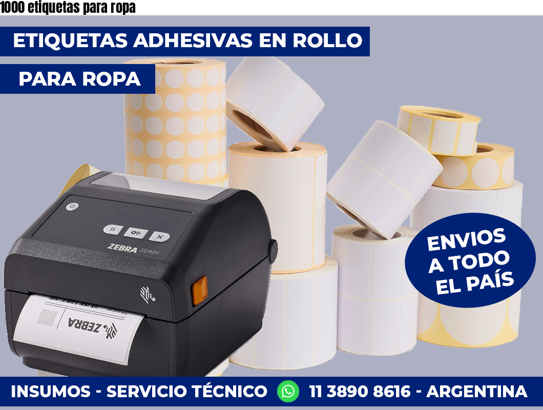 1000 etiquetas para ropa
