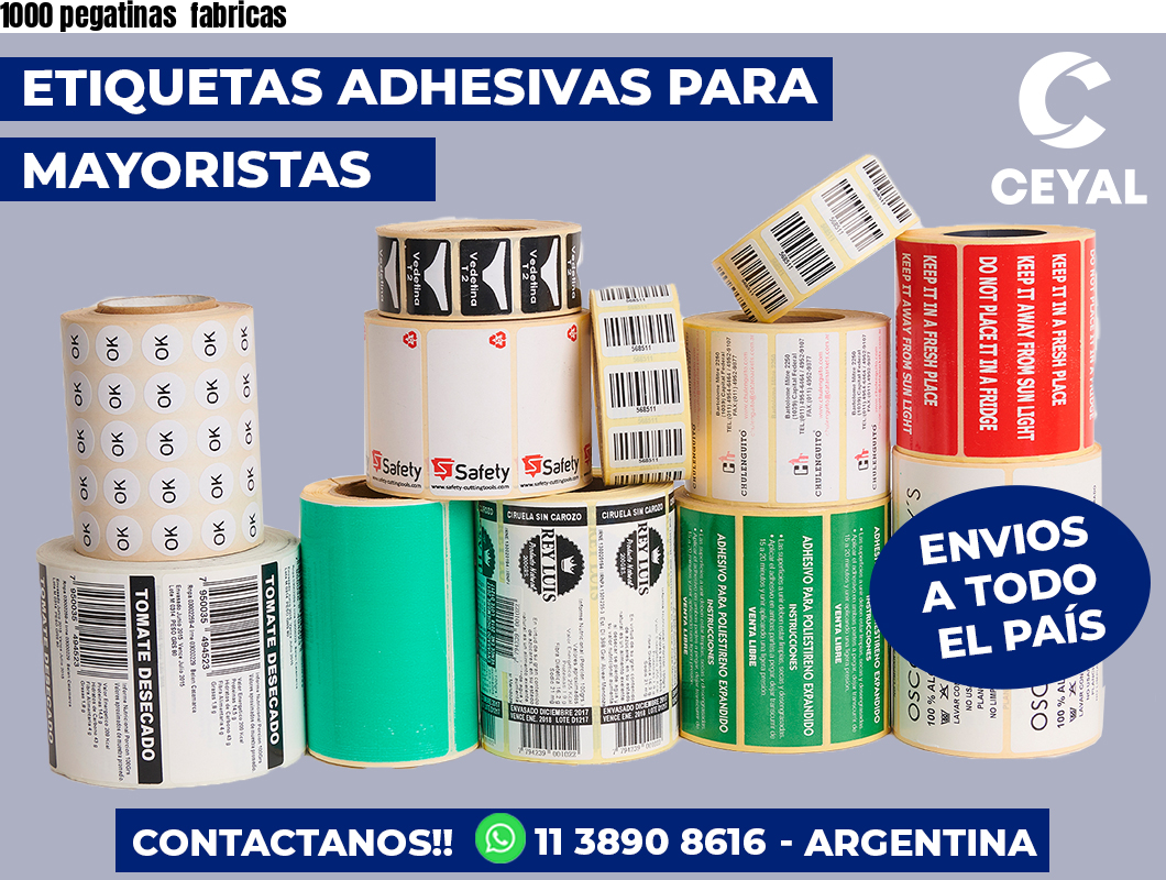 1000 pegatinas  fabricas