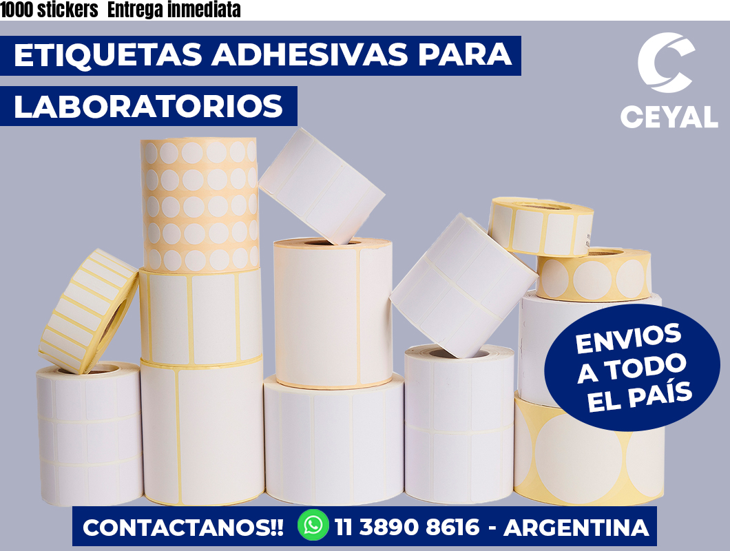 1000 stickers Entrega inmediata