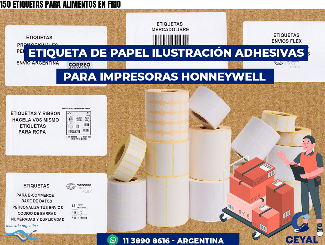 150 ETIQUETAS PARA ALIMENTOS EN FRIO