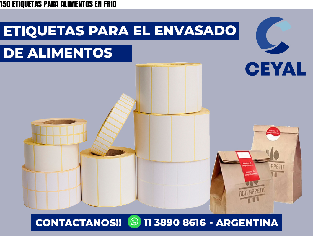 150 ETIQUETAS PARA ALIMENTOS EN FRIO