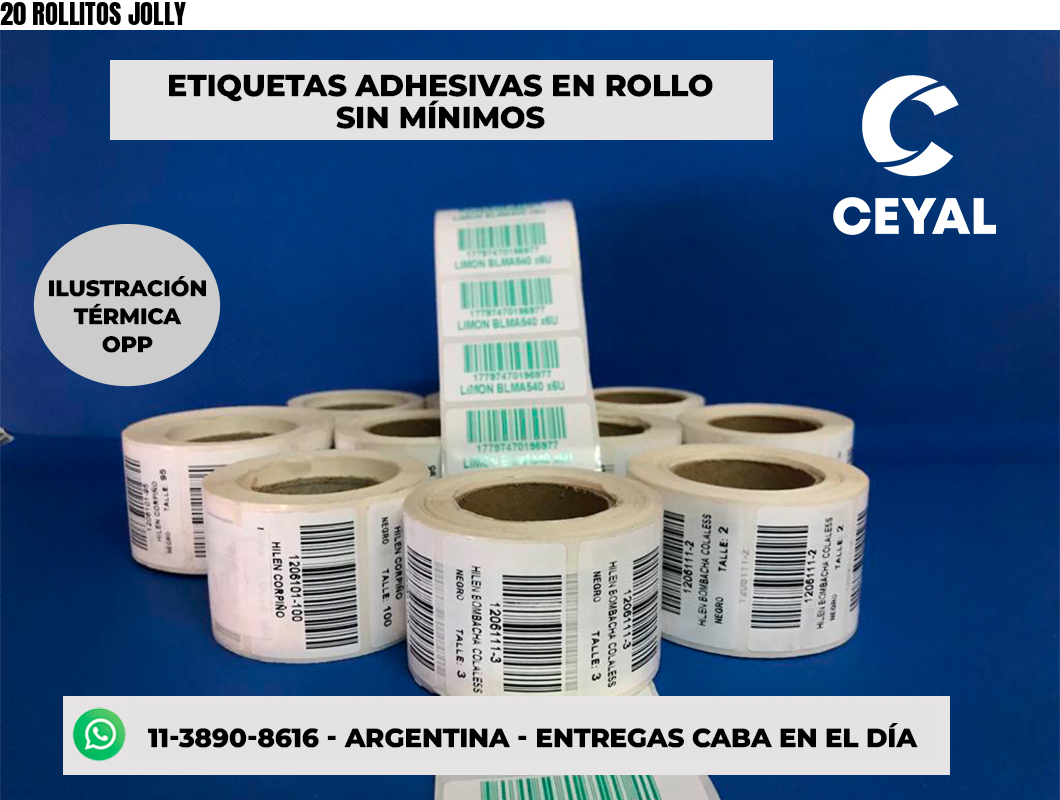20 ROLLITOS JOLLY