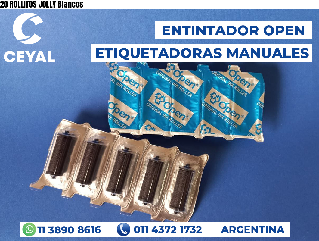 20 ROLLITOS JOLLY Blancos
