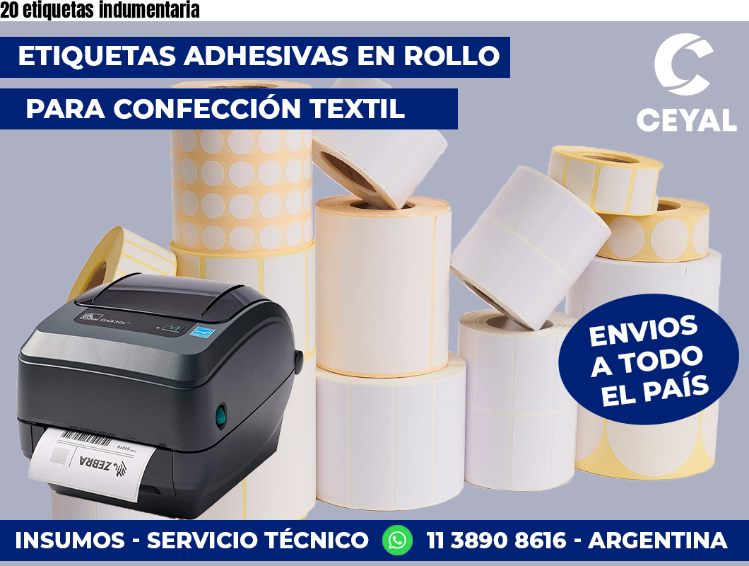 20 etiquetas indumentaria