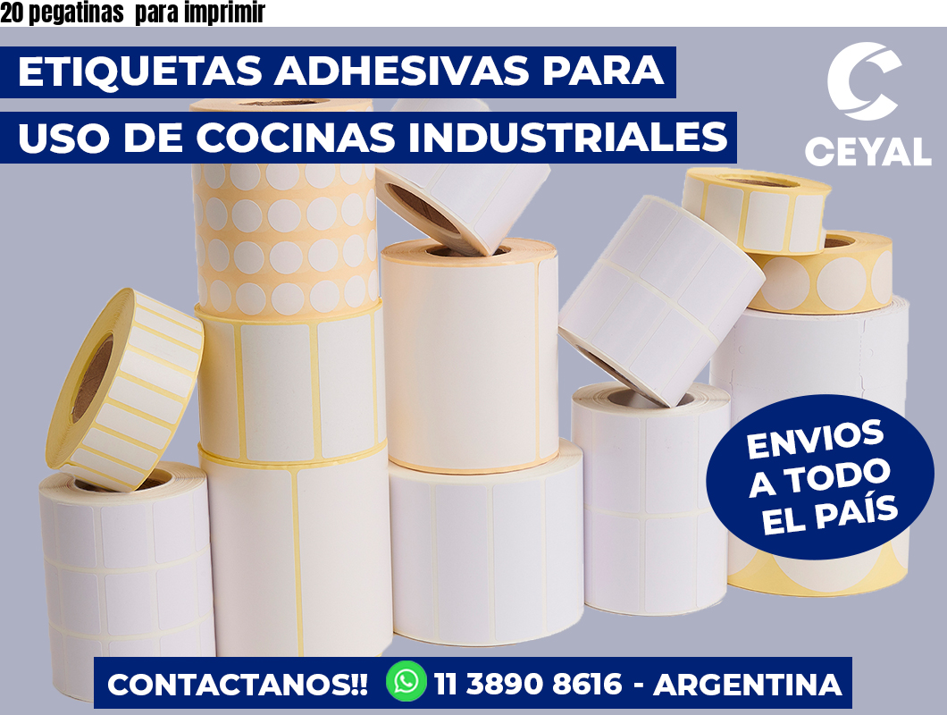 20 pegatinas para imprimir