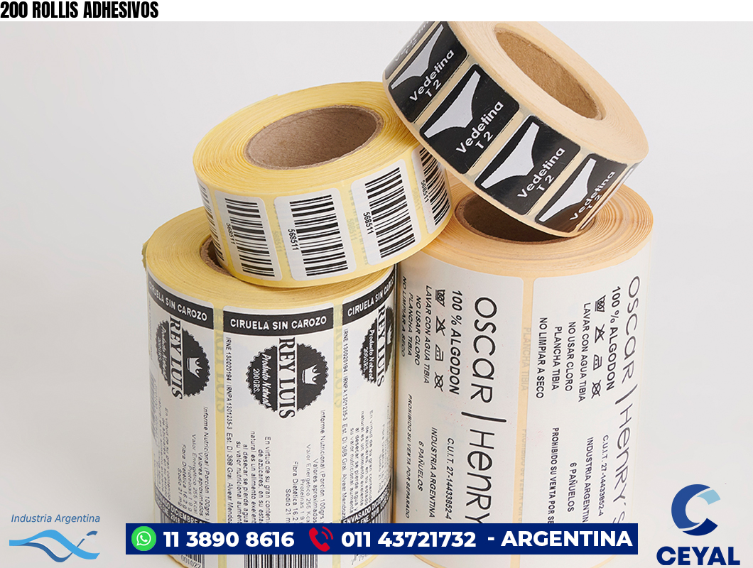 200 ROLLIS ADHESIVOS