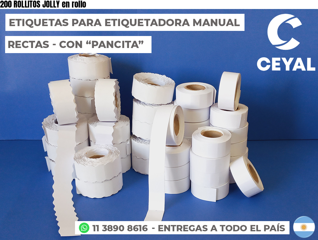 200 ROLLITOS JOLLY en rollo