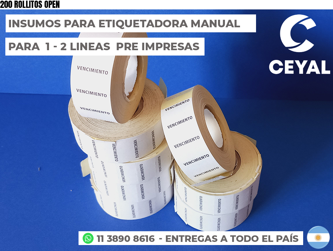 200 ROLLITOS OPEN