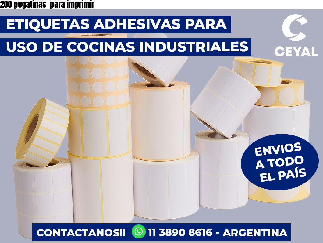 200 pegatinas para imprimir