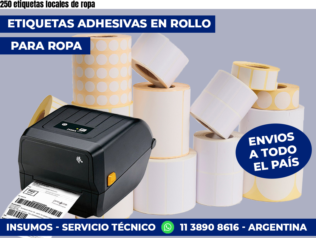250 etiquetas locales de ropa